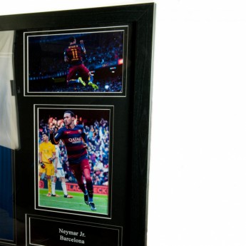 Легенди фланелка с рамка FC Barcelona Neymar Signed Shirt (Framed)