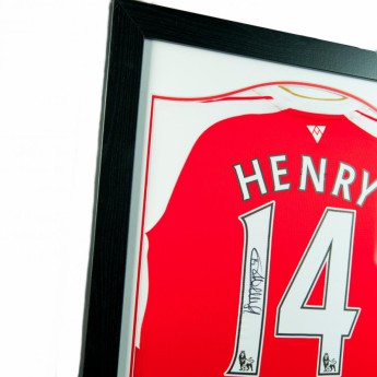 Легенди фланелка с рамка FC Arsenal Henry Signed Shirt (Framed)