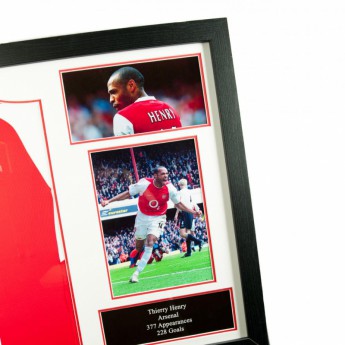 Легенди фланелка с рамка FC Arsenal Henry Signed Shirt (Framed)