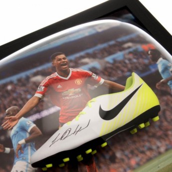 Легенди футболни обувки с рамка Manchester United Rashford Signed Boot (Framed)