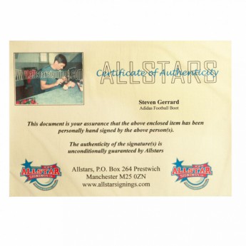 Легенди футболни обувки с рамка FC Liverpool Gerrard Signed Boot (Framed)