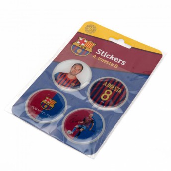 FC Barcelona стикери 3D Stickers 4pk Iniesta