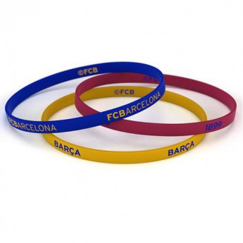 FC Barcelona силиконова гривна 3pk Silicone Wristbands