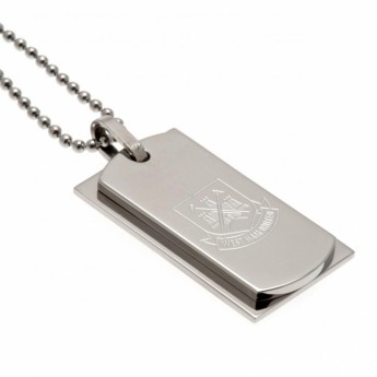 West Ham United колие с висулка куче Double Dog Tag & Chain CT