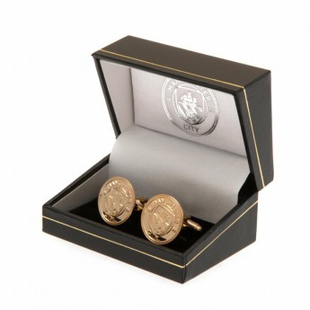 Manchester City копчета за ръкавели Gold Plated Cufflinks