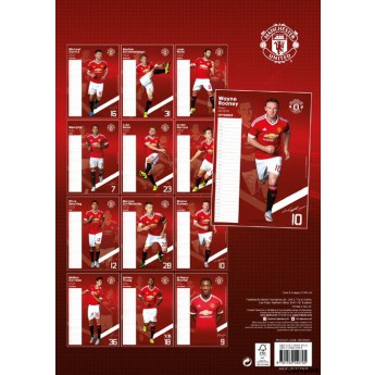 Manchester United kalendář 2016(297 mm x 420 mm)A3