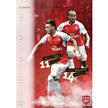 Arsenal kalendář 2016 (297 mm x 420 mm) A3