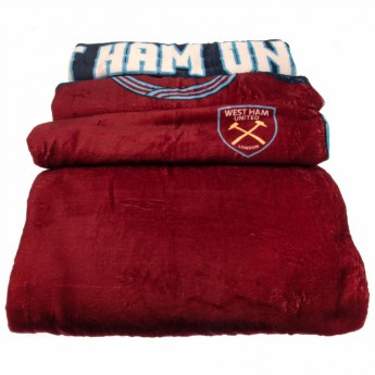 West Ham United одеяло Sherpa Fleece Blanket 1