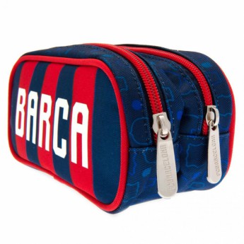 FC Barcelona несесер за моливи Double Zip Pencil Case