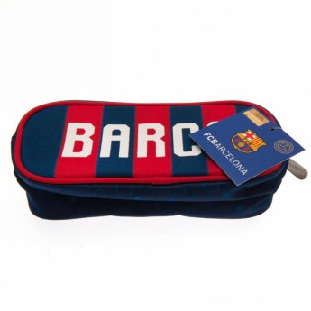 FC Barcelona несесер за моливи Double Zip Pencil Case