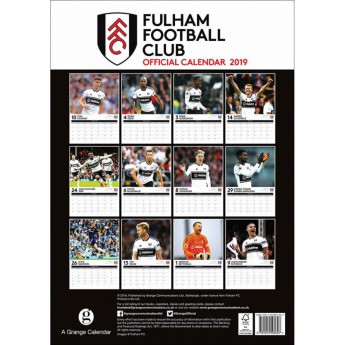 Fulham FC календар 2019 official A3