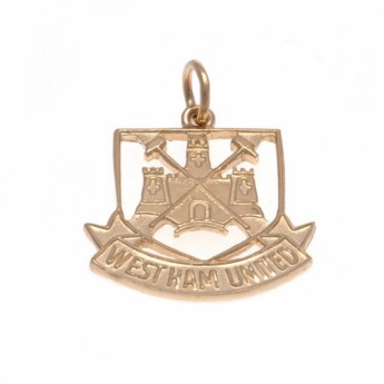 West Ham United златна висулка 9ct Gold Pendant Castle