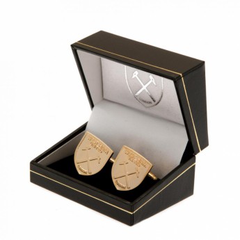 West Ham United копчета за ръкавели Gold Plated Cufflinks