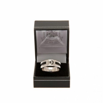 West Ham United гривна Black Inlay Ring Large CT