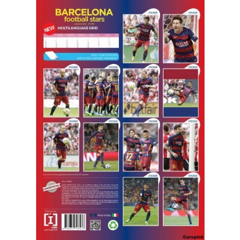 Barcelona kalendář football stars (297 x 420 mm) A3