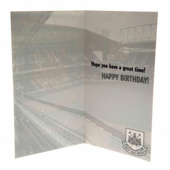 West Ham United картичка за рожден ден Birthday Card CT