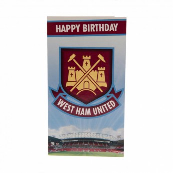 West Ham United картичка за рожден ден Birthday Card CT