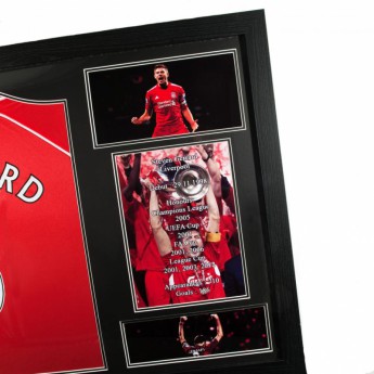 Liverpool FC картина в рамка Gerrard Signed Shirt Honours (Framed)