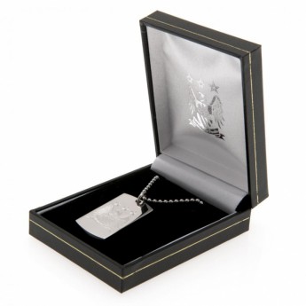 Manchester City колие с висулка куче Engraved Dog Tag & Chain EC