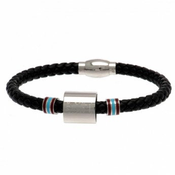 Aston Villa кожена гривна Colour Ring Leather Bracelet