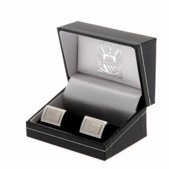 Manchester City копчета за ръкавели Stainless Steel Framed Cufflinks EC