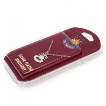 West Ham United колие с висулка Silver Plated Pendant & Chain CT