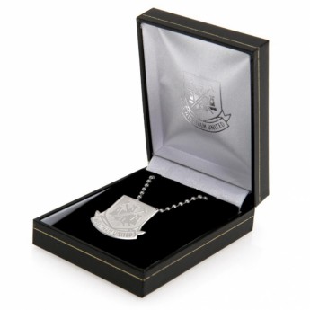 West Ham United колие с висулка Stainless Steel Pendant & Chain CT LG