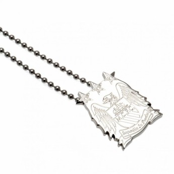 Manchester City колие с висулка Stainless Steel Pendant & Chain EC LG