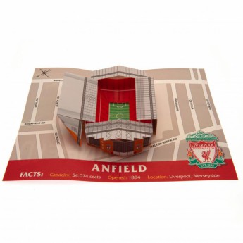 Liverpool FC картичка за рожден ден Pop-Up Birthday Card
