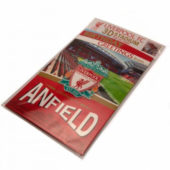 Liverpool FC картичка за рожден ден Pop-Up Birthday Card