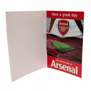 Arsenal FC картичка за рожден ден Musical Birthday Card