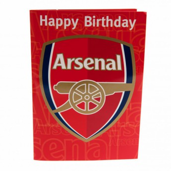 Arsenal FC картичка за рожден ден Musical Birthday Card