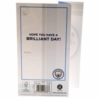 Manchester City картичка за рожден ден Birthday Card