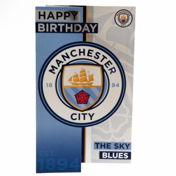 Manchester City картичка за рожден ден Birthday Card