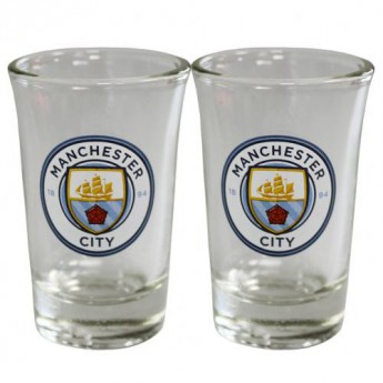 Manchester City чашка за алкохол 2pk Shot Glass Set