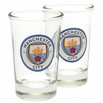 Manchester City чашка за алкохол 2pk Shot Glass Set