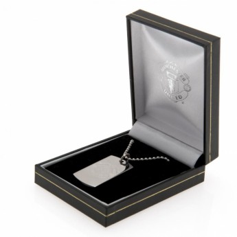 Manchester United колие с висулка куче Engraved Dog Tag & Chain