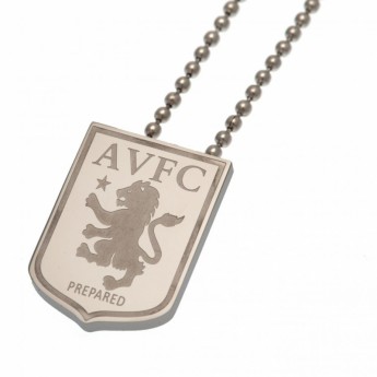 Aston Villa колие с висулка stainless steel pendant & chain LG