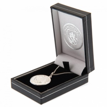 Manchester City колие с висулка Sterling Silver Pendant & Chain