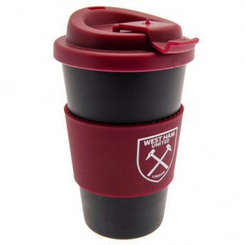 West Ham United чаша за пътуване Silicone Grip Travel Mug