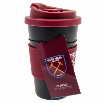 West Ham United чаша за пътуване Silicone Grip Travel Mug
