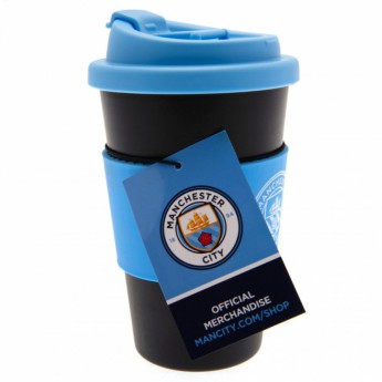 Manchester City чаша за пътуване Silicone Grip Travel Mug