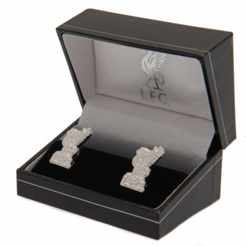 Liverpool FC копчета за ръкавели Silver Plated Formed Cufflinks LB
