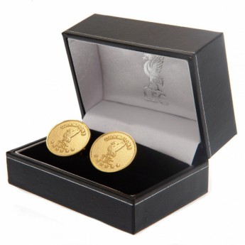 Liverpool FC копчета за ръкавели Champions Of Europe Gold Plated Cufflinks