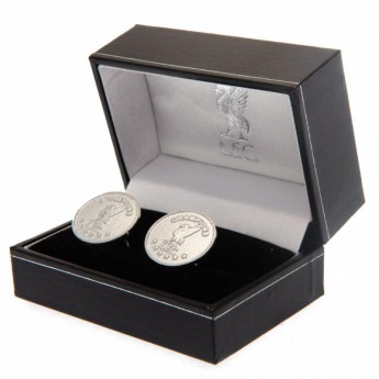 Liverpool FC копчета за ръкавели Champions Of Europe Silver Plated Cufflinks