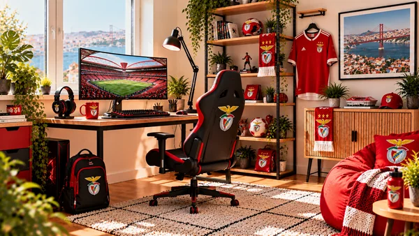 Вдъхновение за фенски работен кът SL Benfica