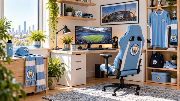 Вдъхновение за фенски работен кът Manchester City