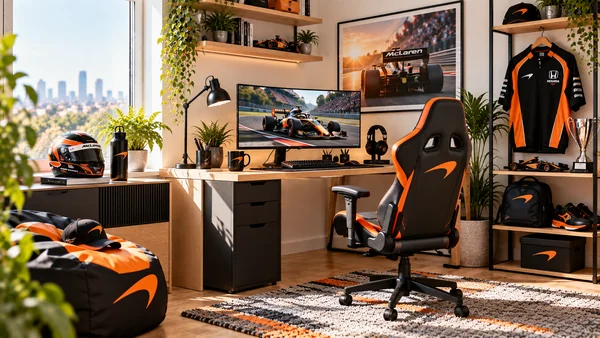 Вдъхновение за фенски работен кът McLaren Honda