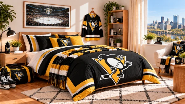Вдъхновение за фенска стая Pittsburgh Penguins