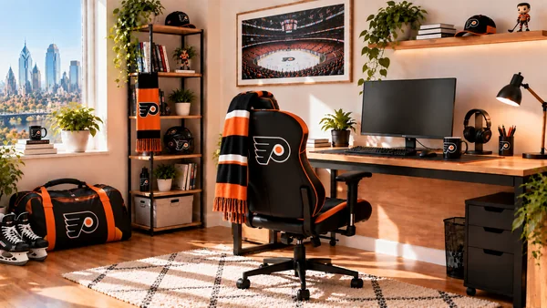 Вдъхновение за фенски работен кът Philadelphia Flyers